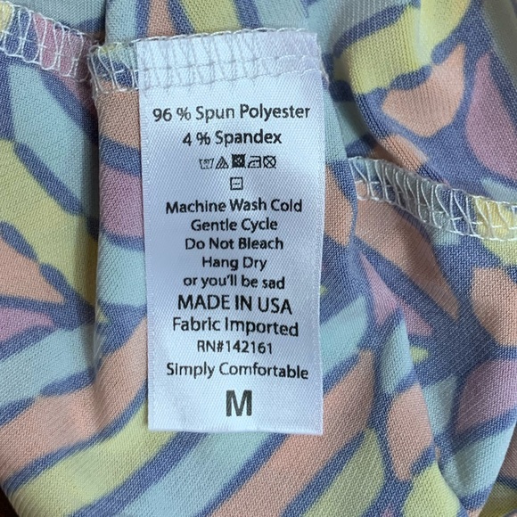 LuLaRoe Azure Skirt Geometric Shapes - Picture 6 of 6